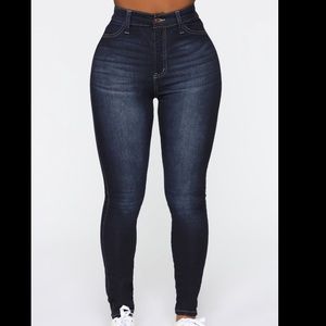 Fashion nova high rise denim jeans